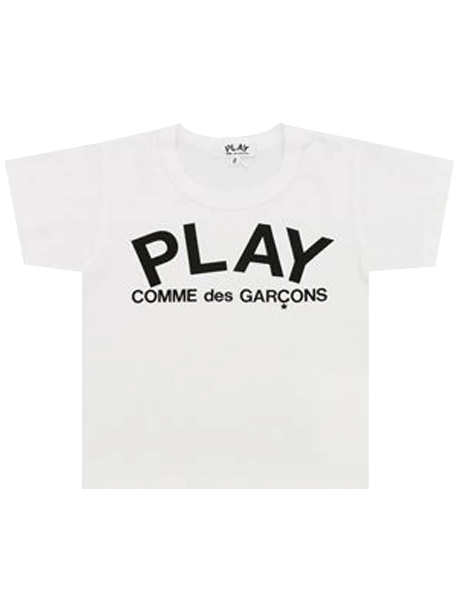 Детская футболка с логотипом Comme des Garçons PLAY — изображение 1 из 2, белый
