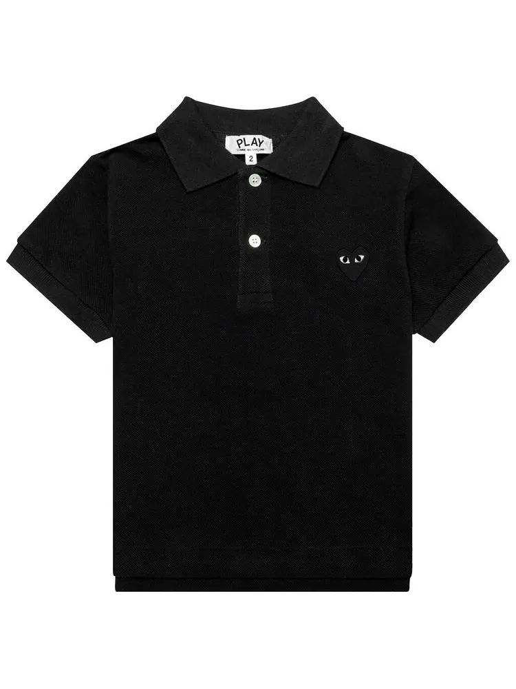 Поло Comme des Garçons PLAY Emblem Polo Shirt 'Black'