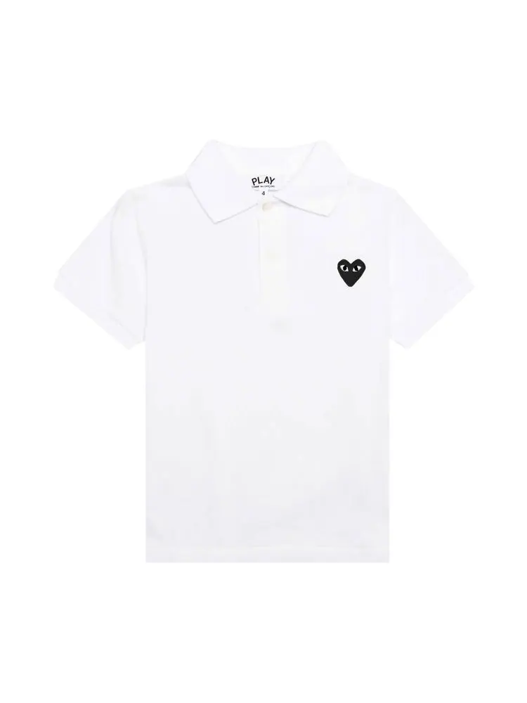 Поло Comme des Garçons PLAY Emblem Polo Shirt 'White'