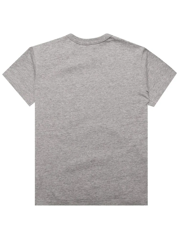 Футболка Comme des Garçons PLAY Logo T-Shirt 'Grey' — изображение 2 из 2, серый