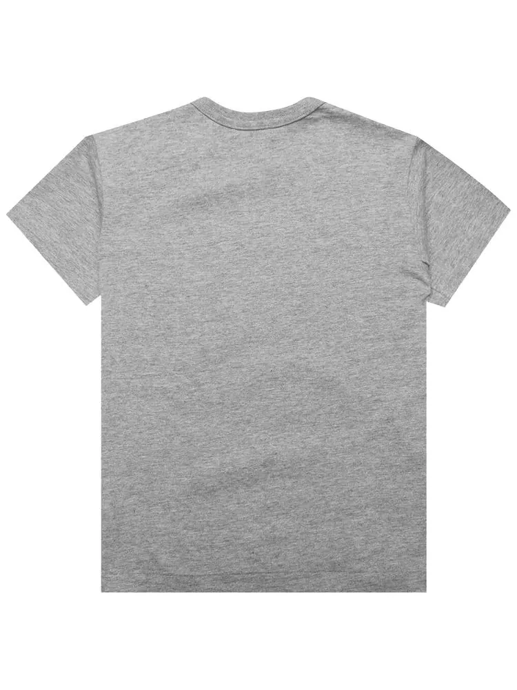 Футболка Comme des Garçons PLAY Inverted Text T-Shirt 'Grey' — изображение 2 из 2, серый