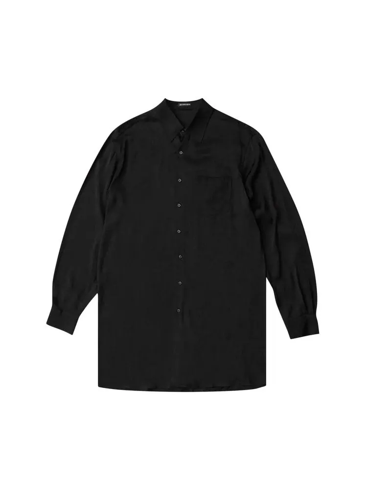 Рубашка Ann Demeulemeester Valere Long Relax Fit Shirt — черный