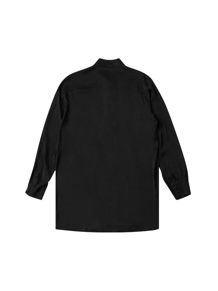 Рубашка Ann Demeulemeester Valere Long Relax Fit Shirt — изображение 2 из 2, черный