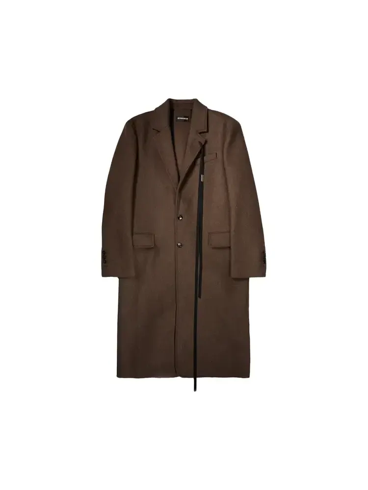 Пальто прямого кроя Ann Demeulemeester Baaf — коричневый