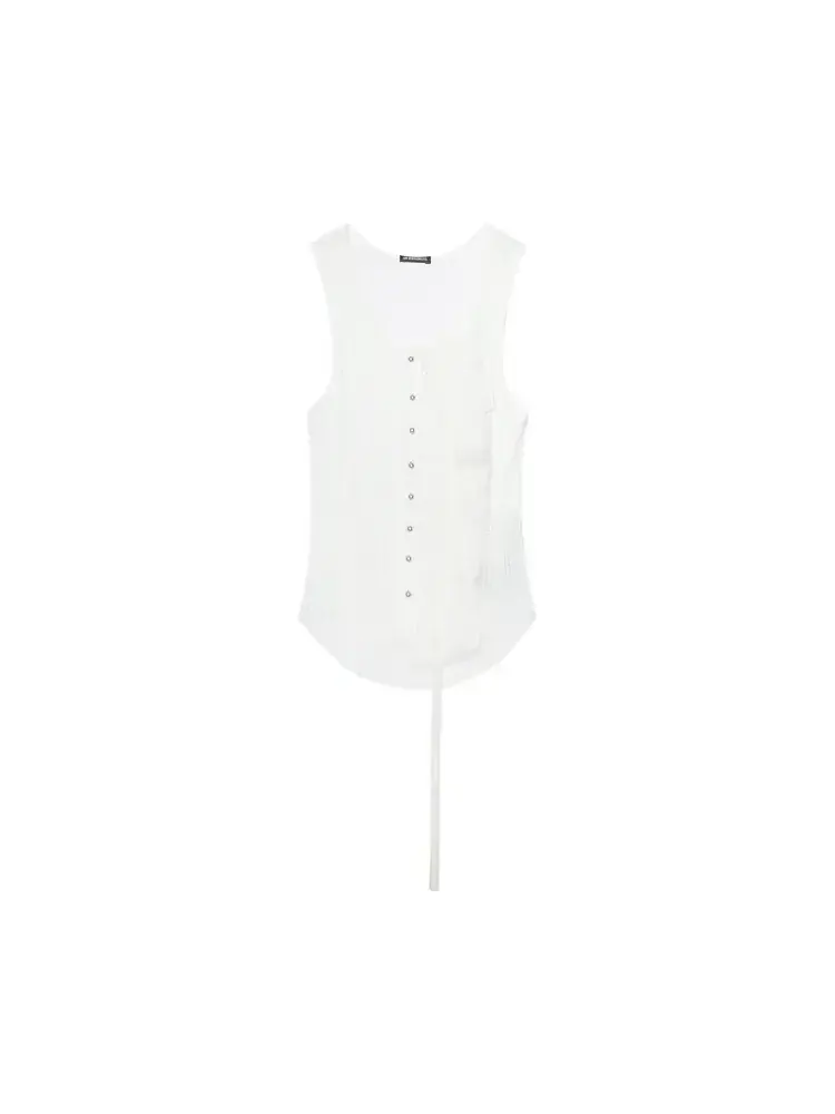Майка Ann Demeulemeester Rase Serafino — белый