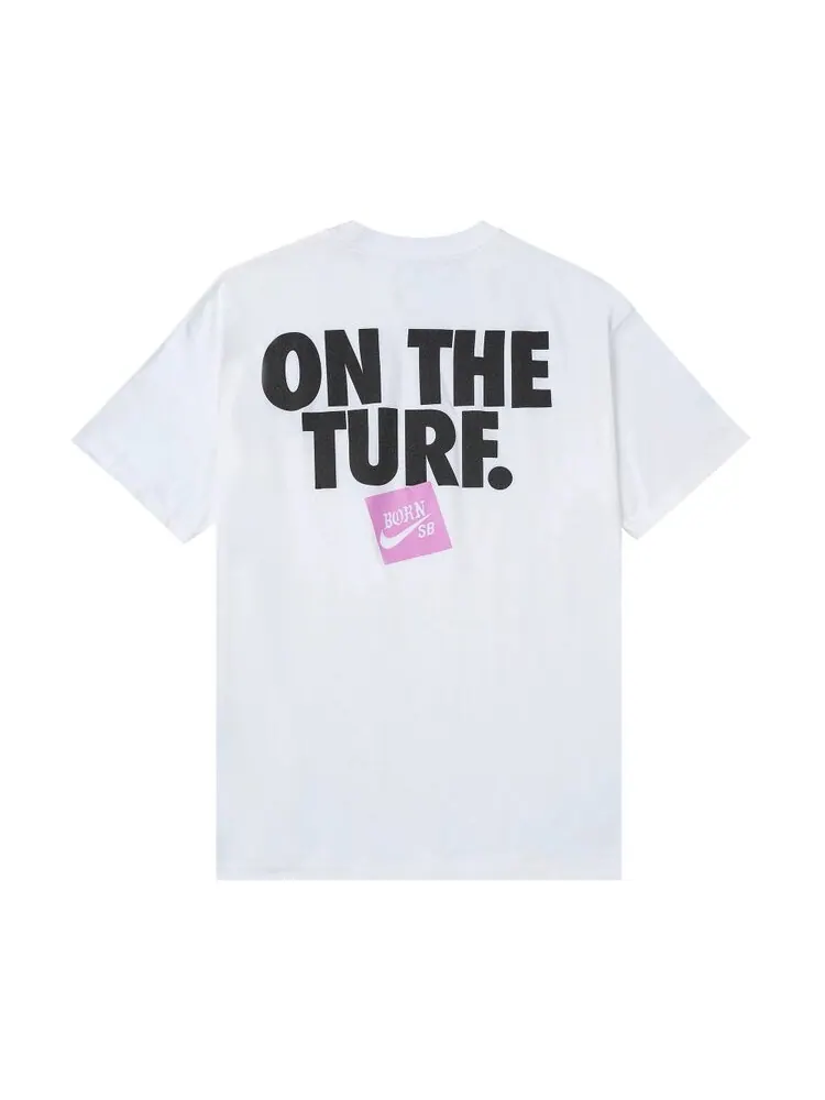 Футболка Nike SB x Born x Raised On The Turf 'White/3M' — изображение 2 из 2, белый