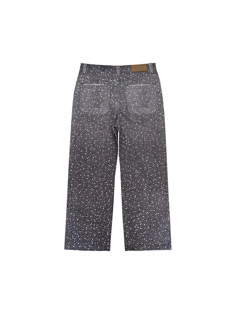 Джинсы Birth Of Royal Child Diamond Denim Straight-Fit Jeans — изображение 2 из 3, черный
