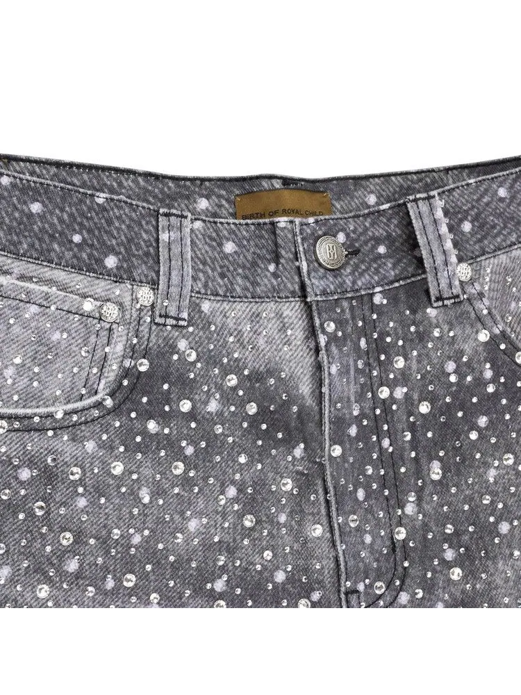 Джинсы Birth Of Royal Child Diamond Denim Straight-Fit Jeans — изображение 3 из 3, черный