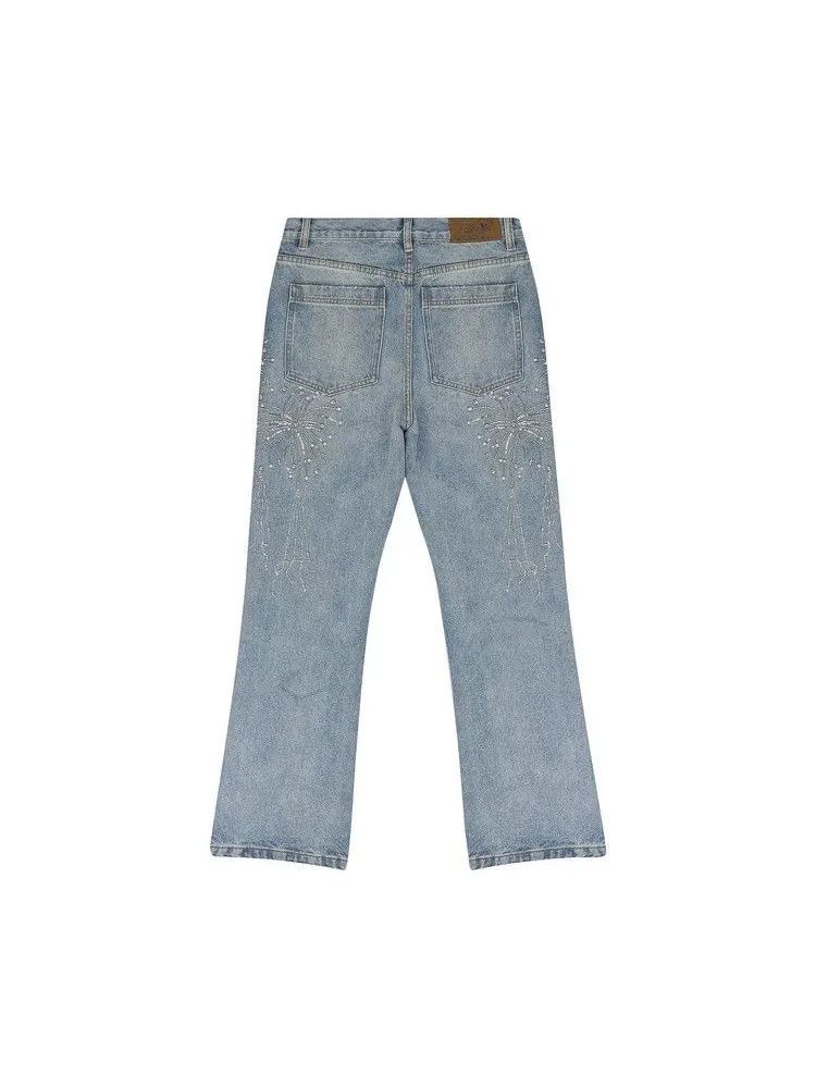 Брюки Birth Of Royal Child Fireworks Wash Denim — изображение 2 из 2, синий