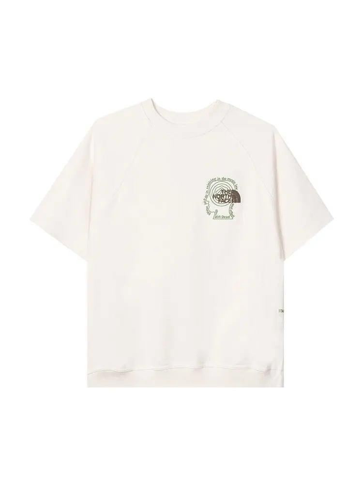 Свитер Brain Dead x The North Face Short-Sleeve Climber Crewneck Sweater 'Vintage White' — изображение 1 из 2, белый