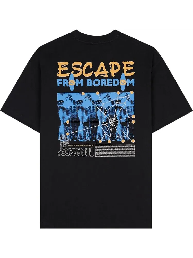 Футболка Brain Dead Fantasy Media T-Shirt 'Black' — изображение 2 из 2, черный