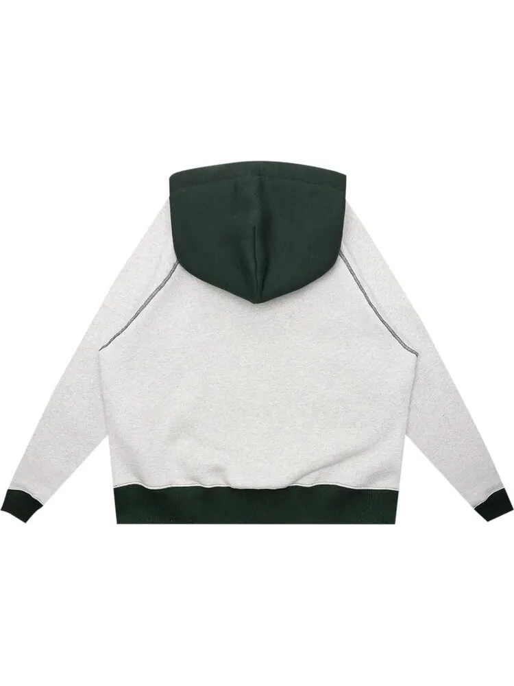 Худи Brain Dead Fleece Logo Head Raglan 'Oatmeal Green' — изображение 2 из 3, зеленый