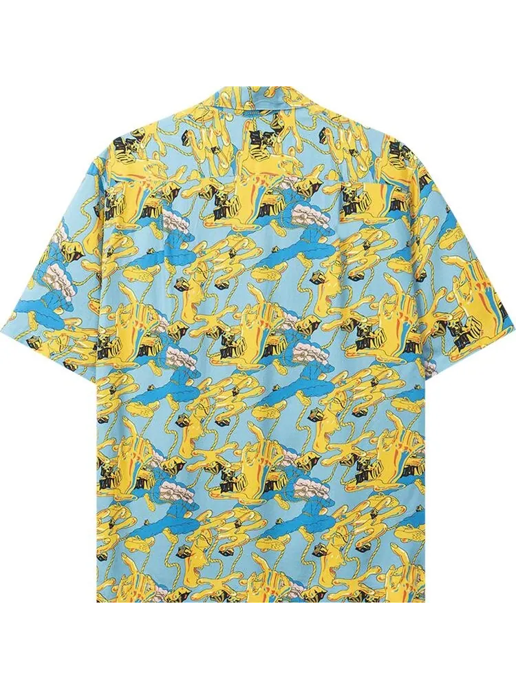 Рубашка Brain Dead Jonny Negron Bondage Printed Short-Sleeve Hawaiian Shirt 'Blue' — изображение 2 из 3, синий