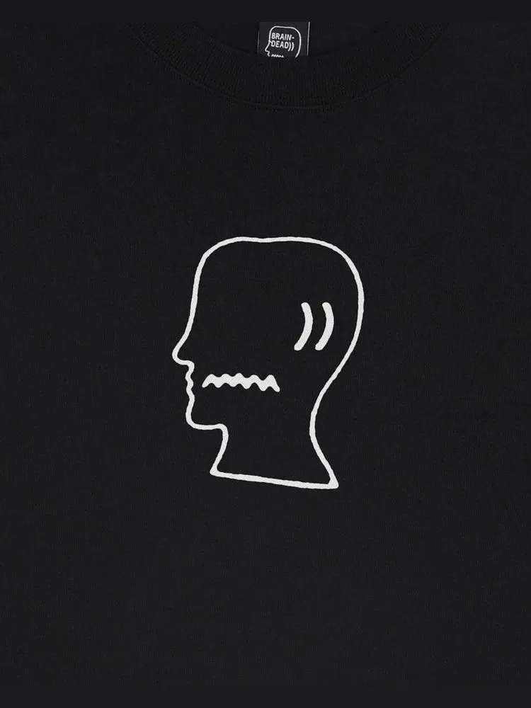 Футболка Brain Dead Logohead Tee — изображение 3 из 3, черный