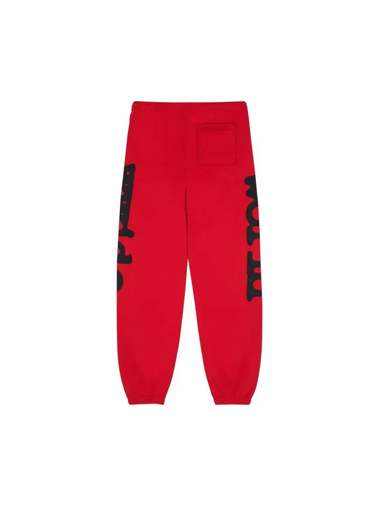 Спортивные брюки Sp5der Belugas 'Red/Black' — изображение 2 из 2, красный