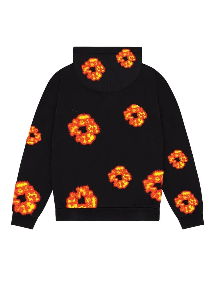 Худи Denim Tears x Offset Wreath 'Black' — изображение 2 из 2, черный