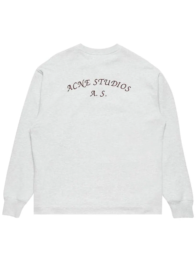 Толстовка с воротником-стойкой Acne Studios — изображение 2 из 2, серый
