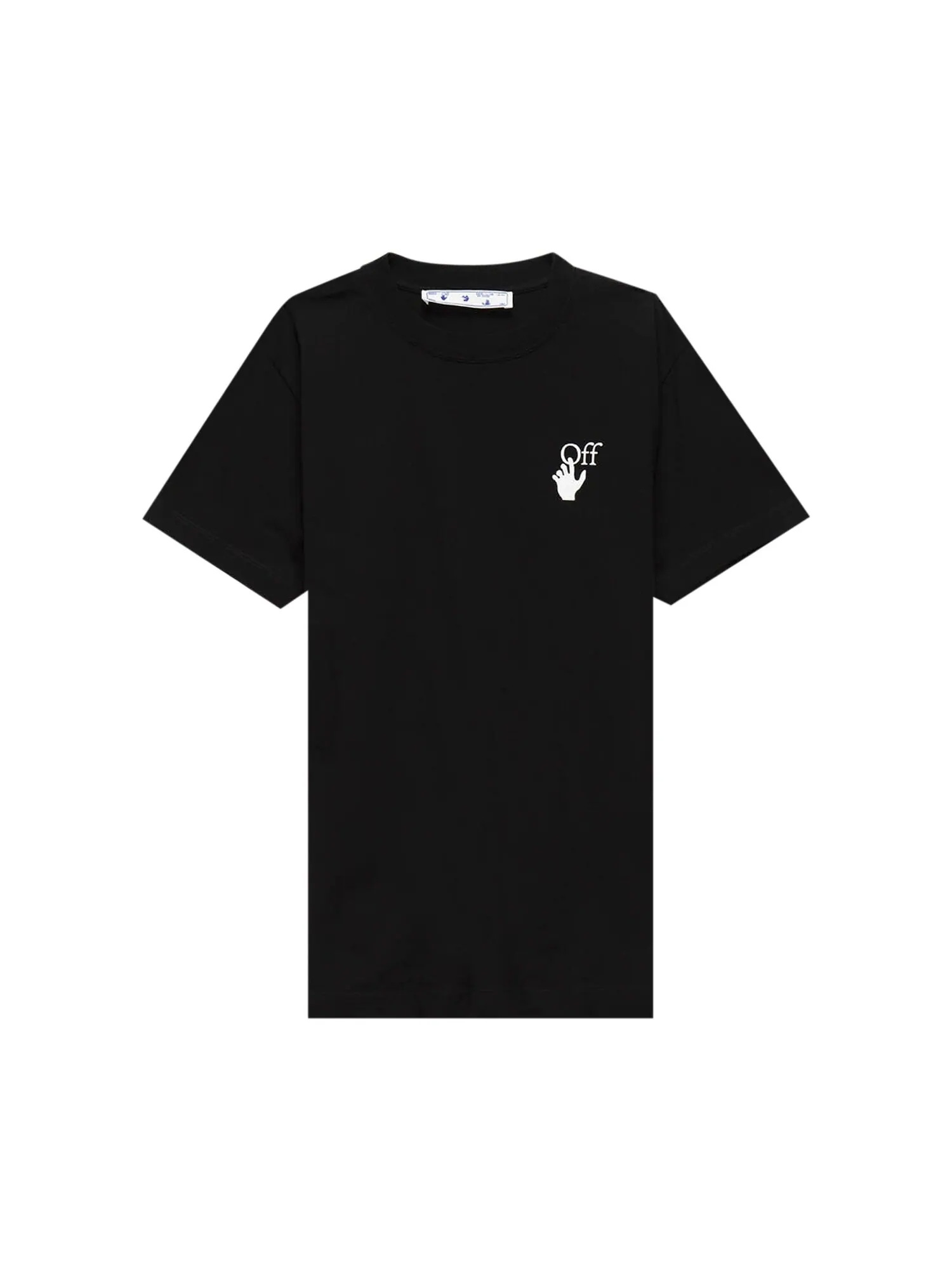 Узкая футболка Off-White Marker с короткими рукавами, цвет Черный/Фуксия
