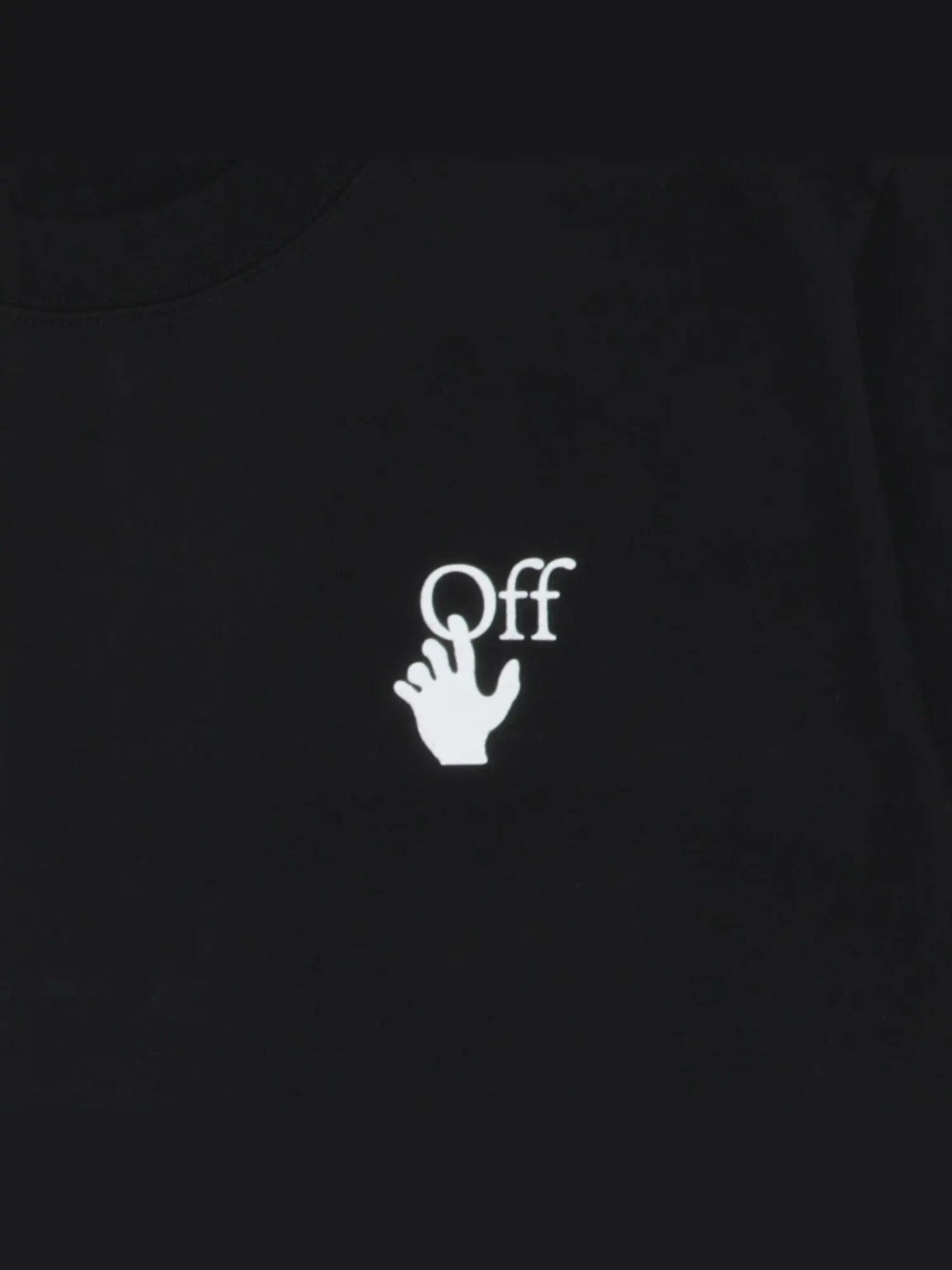 Узкая футболка Off-White Marker с короткими рукавами, цвет Черный/Фуксия — изображение 3 из 3