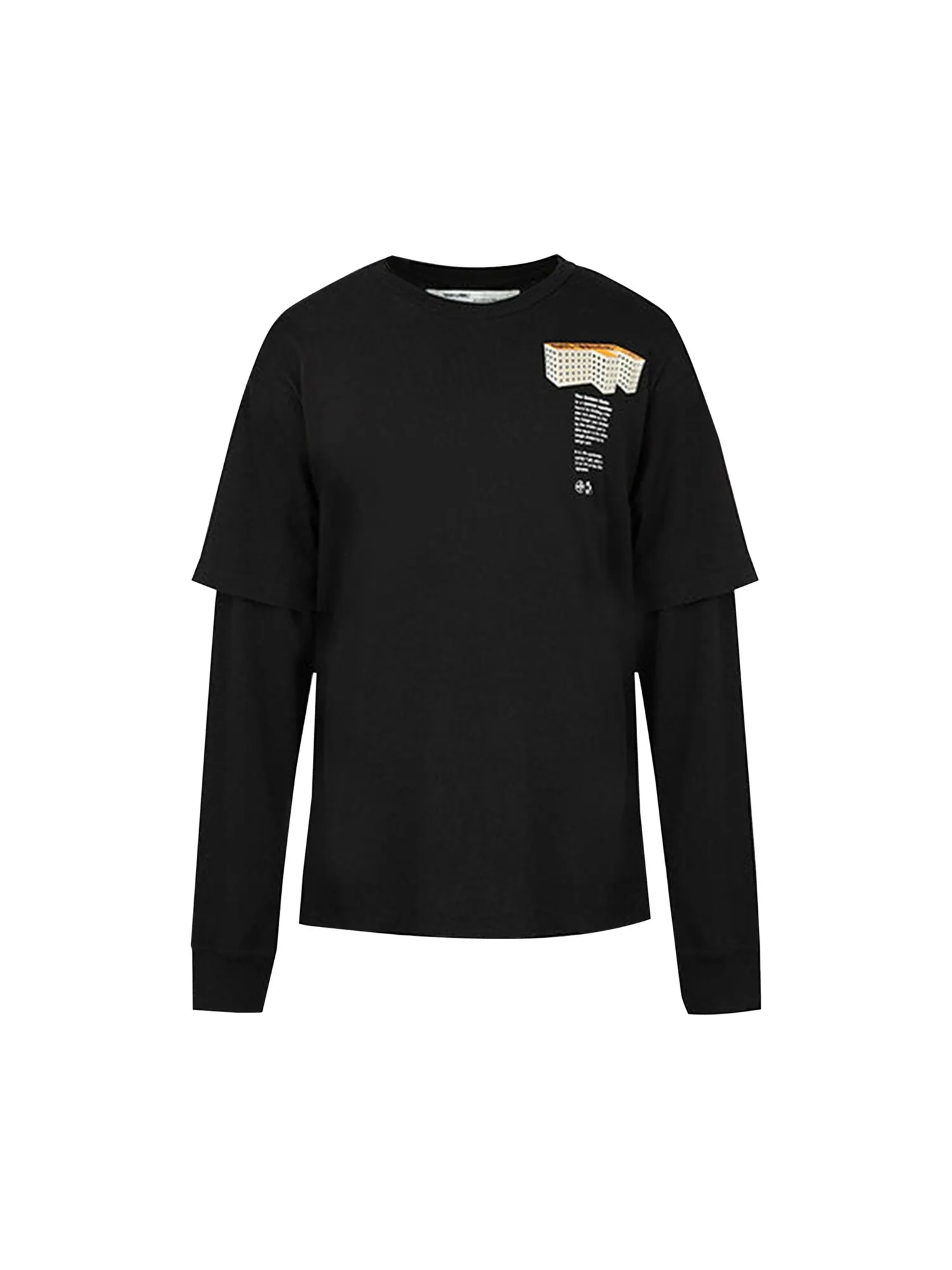 Футболка Off-White Building с двойными рукавами