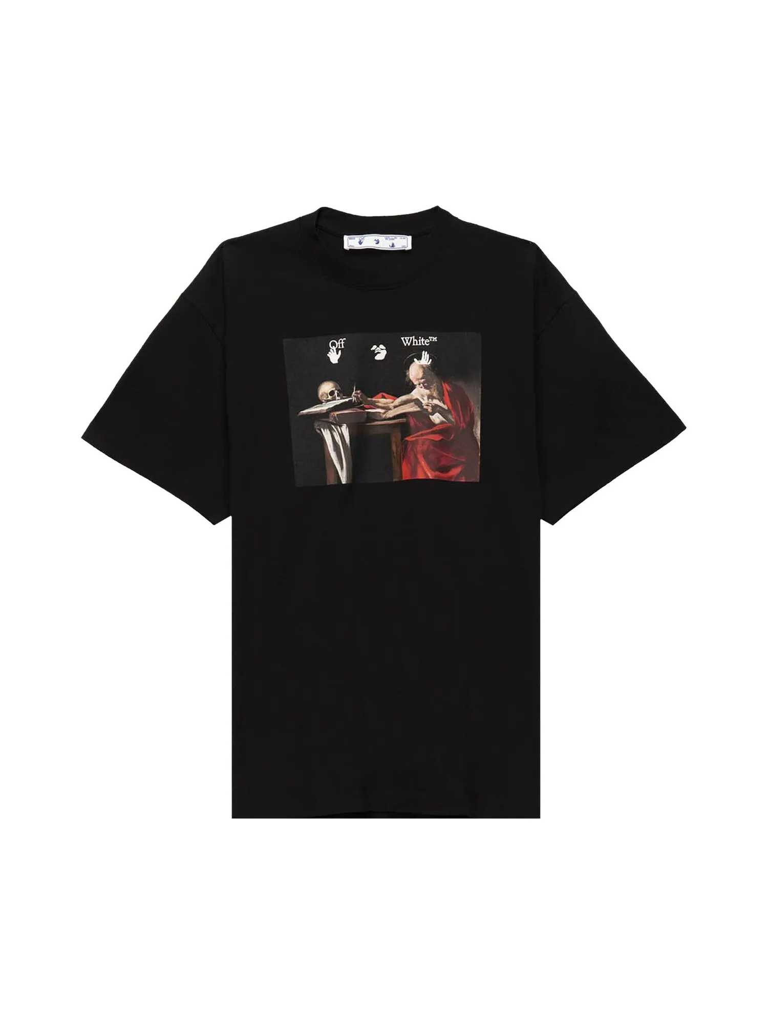 Off-White Футболка Caravaggio с короткими рукавами — изображение 1 из 3, черный/красный