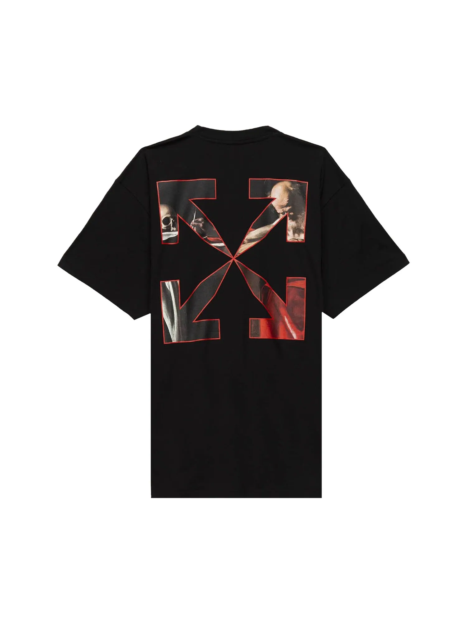 Off-White Футболка Caravaggio с короткими рукавами — изображение 2 из 3, черный/красный