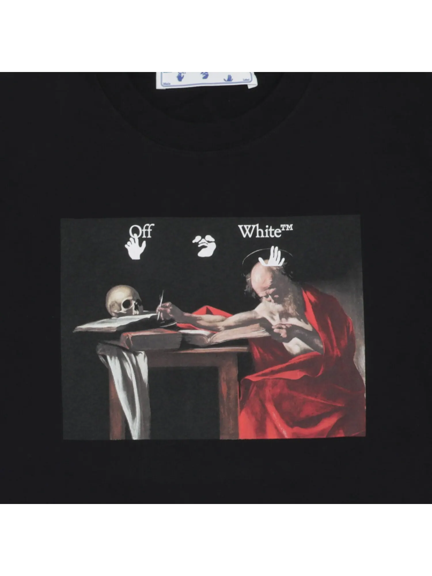 Off-White Футболка Caravaggio с короткими рукавами — изображение 3 из 3, черный/красный