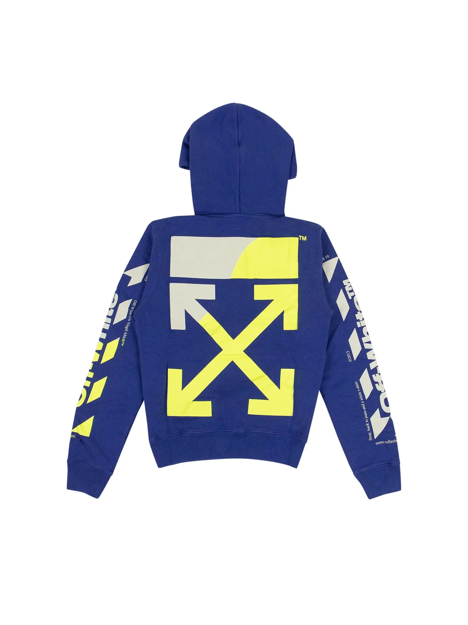 Худи Off-White Arrow Синий/Зеленый — изображение 2 из 3
