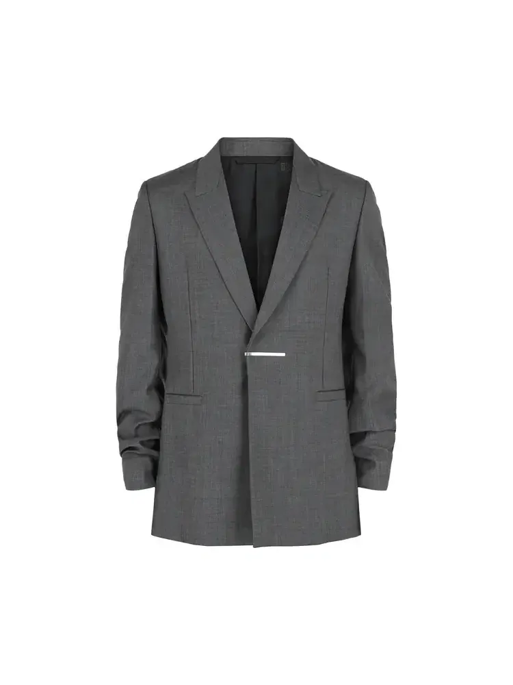 Структурированный блейзер Givenchy Slim-Fit Metal Bar