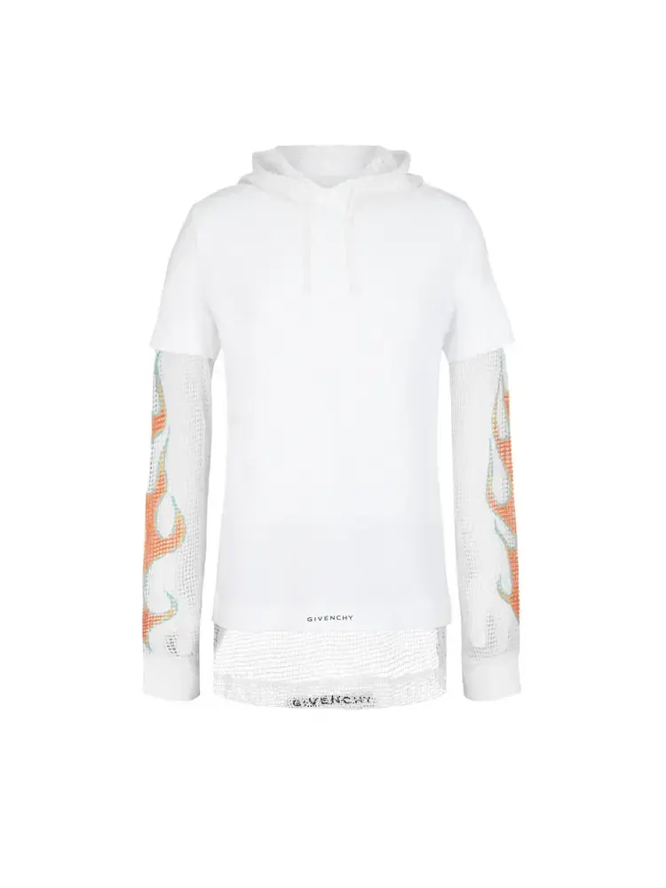 Футболка с капюшоном Givenchy — изображение 1 из 2, белый