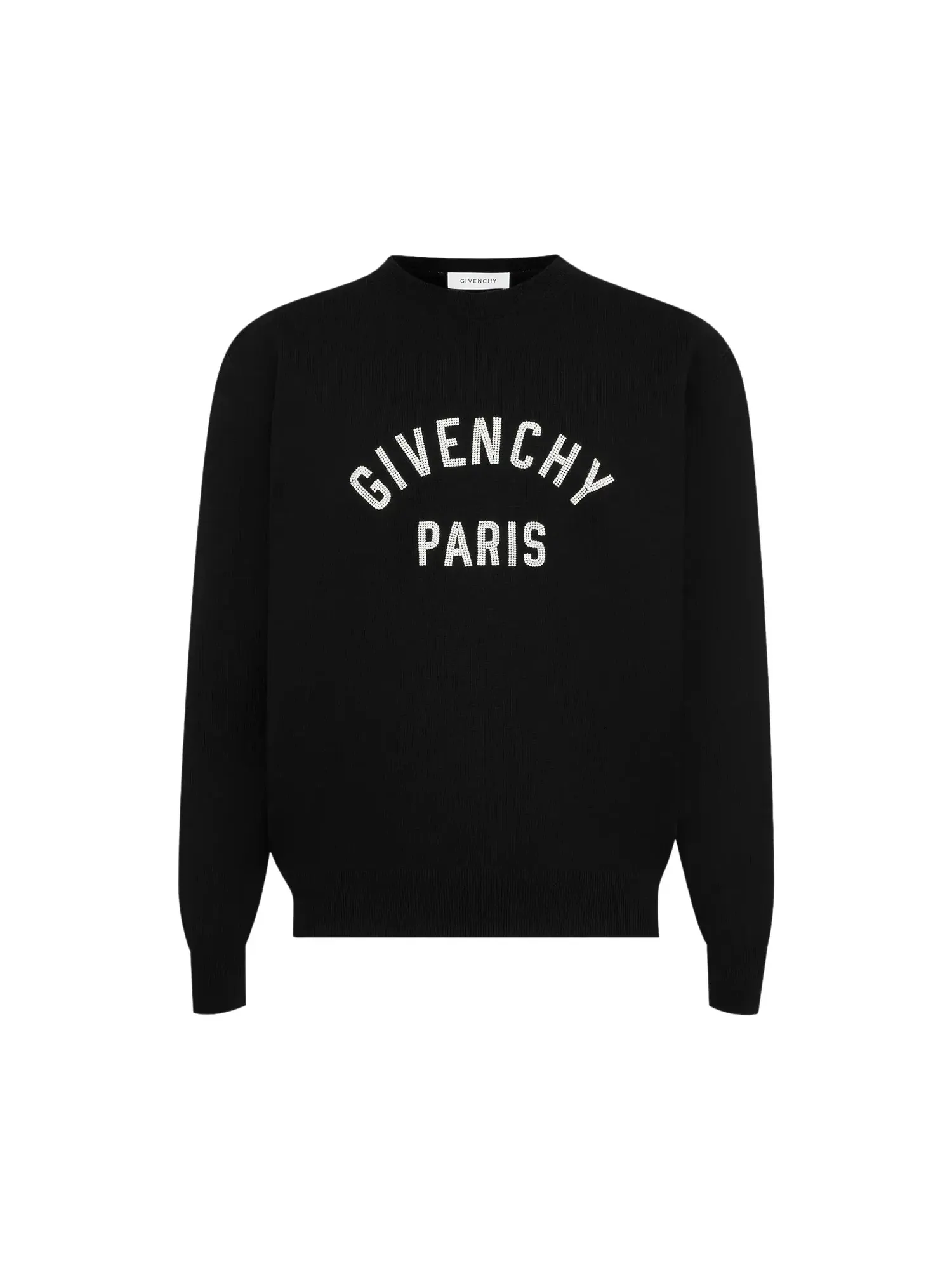 Свитер Givenchy с декорированным круглым вырезом — изображение 1 из 2, черный