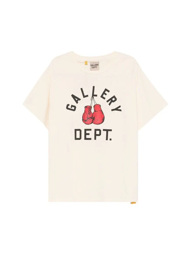 Футболка Gallery Dept. Boxing Merch Tee — изображение 1 из 2, бежевый