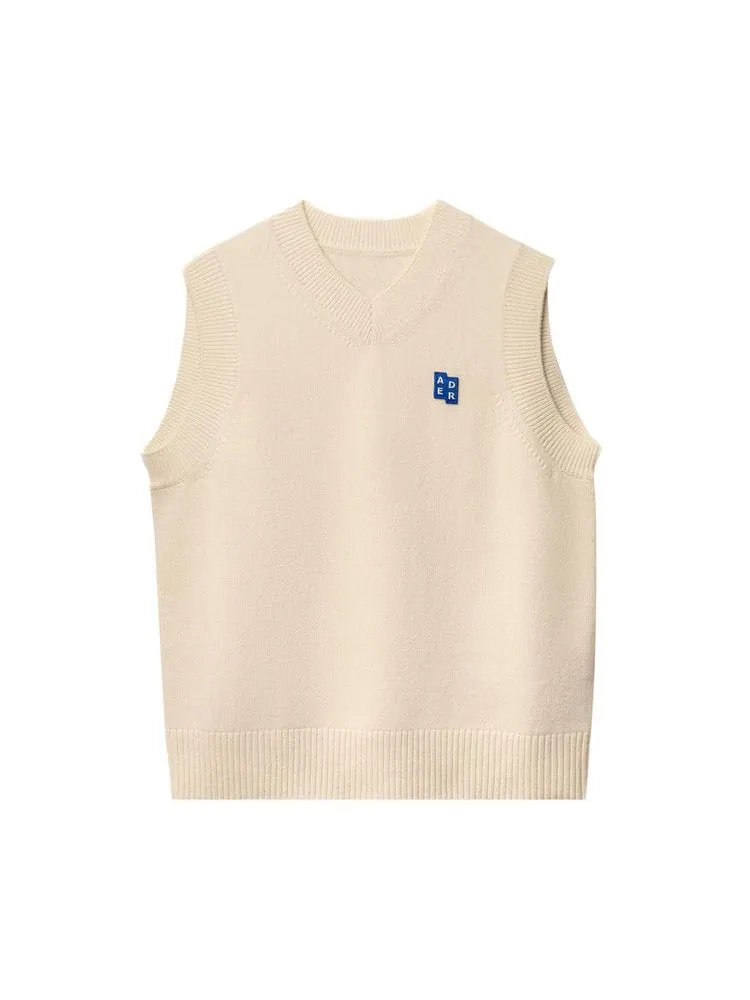 Жилет Ader Error Knitted Vest 'Oatmeal' — бежевый