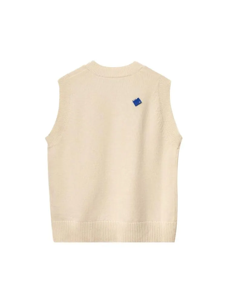 Жилет Ader Error Knitted Vest 'Oatmeal' — изображение 2 из 2, бежевый