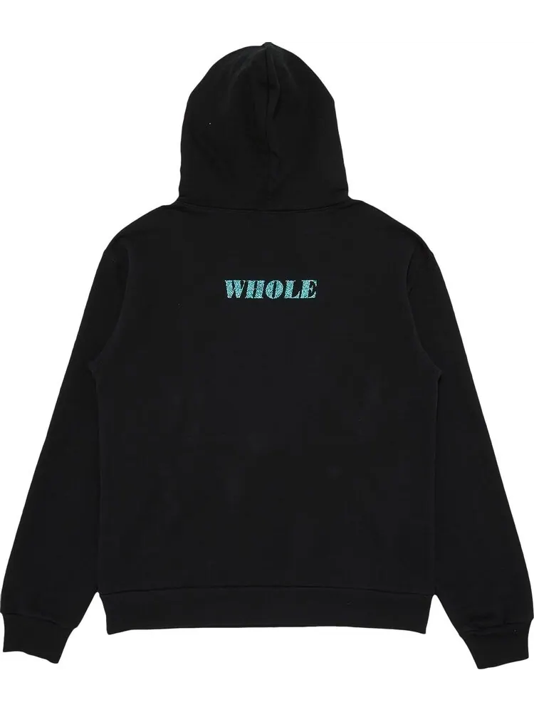 Толстовка GOAT Exclusive WHOLE Bowie Logo Hooded Sweatshirt In Black — изображение 2 из 3, черный