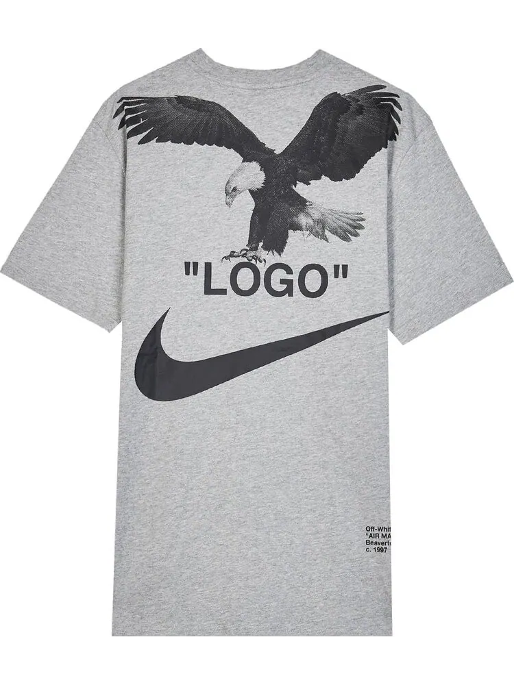 Футболка Nike x Off-White NRG A6 Tee 'Ash Grey' — изображение 2 из 2, серый