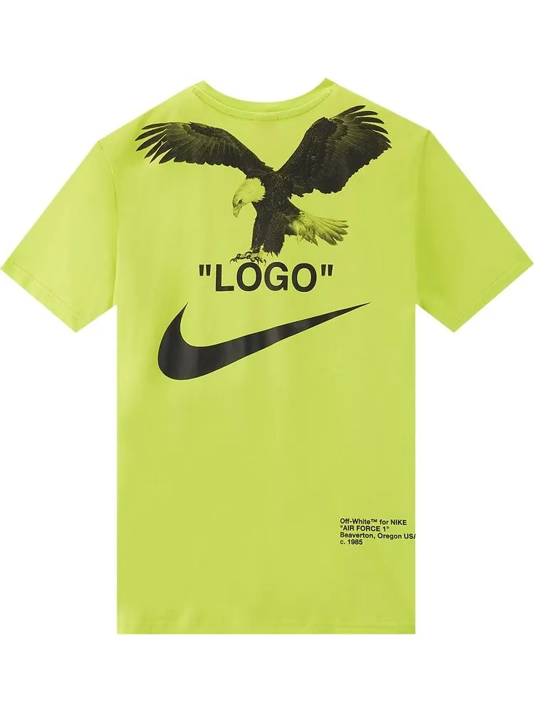 Футболка Nike x Off-White NRG A6 Tee 'Lime Green' — изображение 2 из 2, зеленый