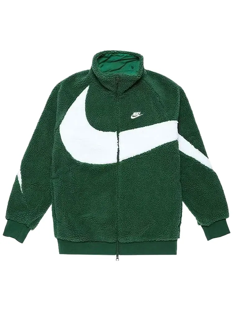 Куртка Nike Big Swoosh Reversible Boa Jacket (Asia Sizing) 'Gorge Green' — изображение 1 из 1, зеленый