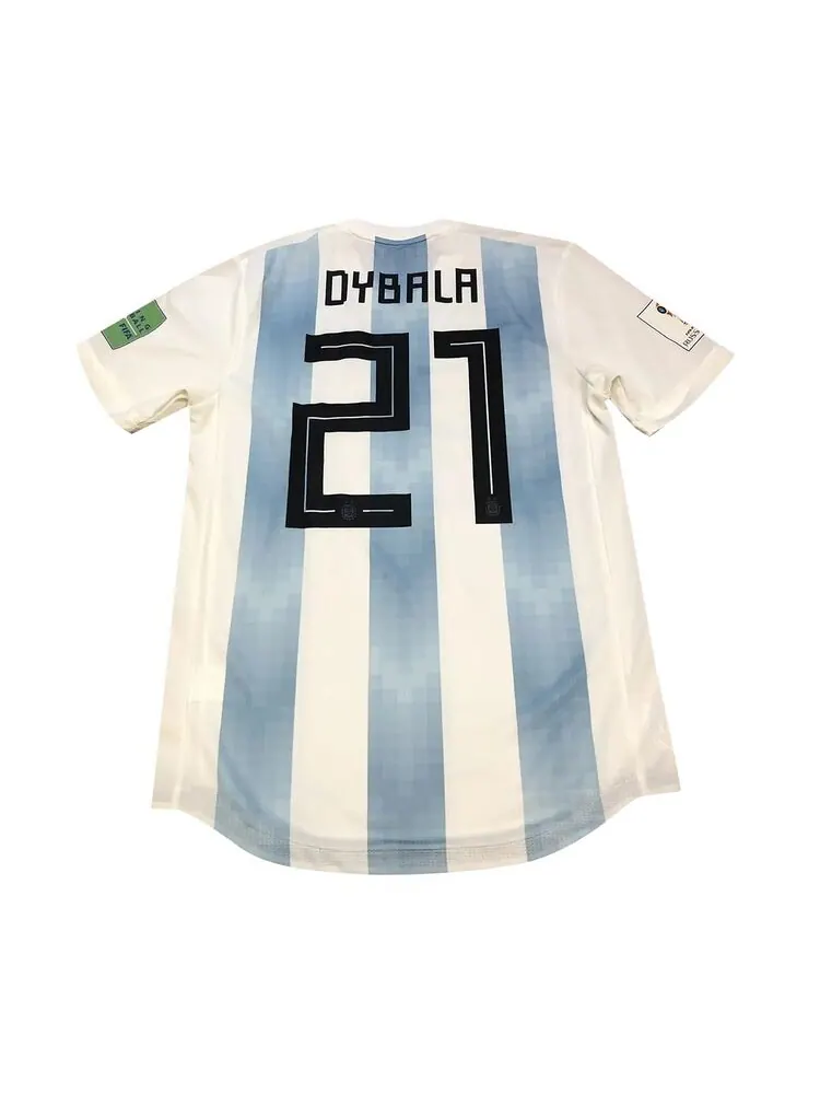 Джерси adidas Argentine World Cup Player Issue Jersey #21 Dybala White/Blue/Black — изображение 2 из 2, белый/синий/черный
