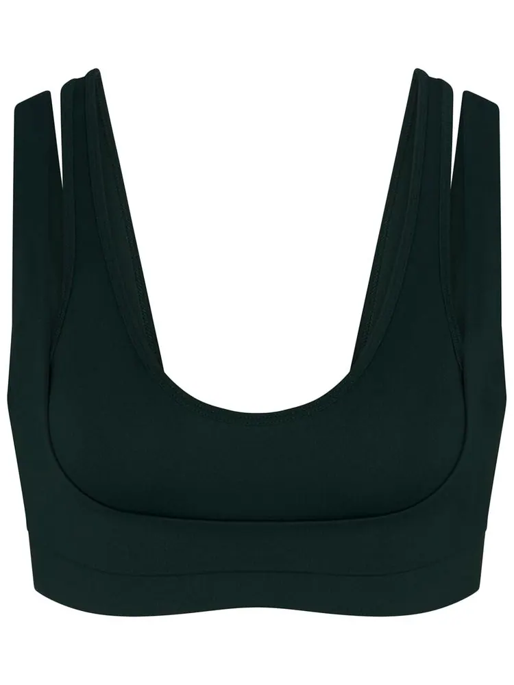 Бюстгальтер NikeSKIMS Matte Double-Strap Scoop Bra — изображение 1 из 1, синий