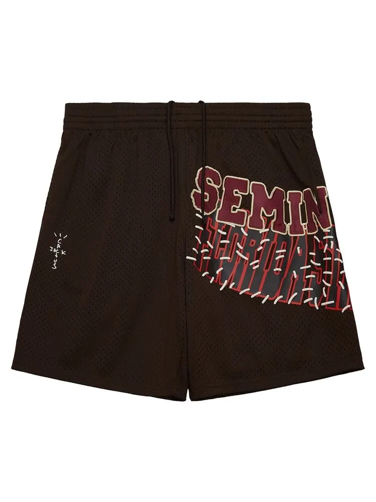 Шорты Cactus Jack By Travis Scott Cactus Jack by Travis Scott x Mitchell & Ness Florida State University Shorts, коричневый