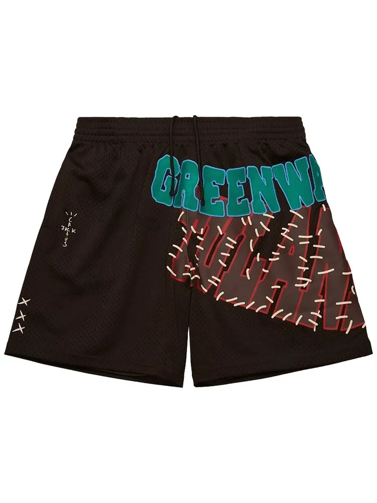 Шорты Cactus Jack By Travis Scott Cactus Jack by Travis Scott x Mitchell & Ness Tulane University Shorts — изображение 1 из 2