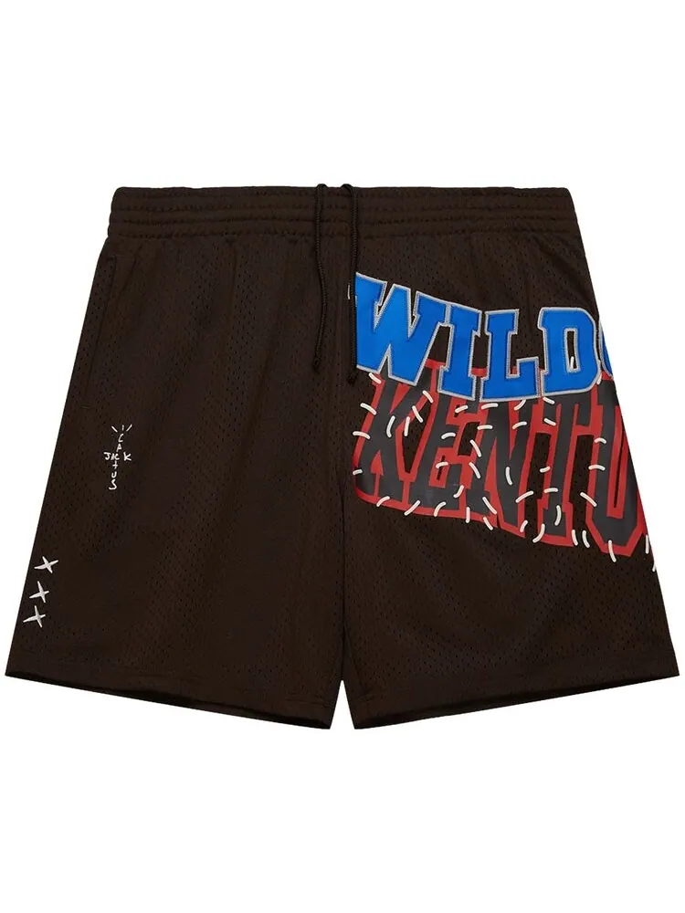 Шорты Cactus Jack By Travis Scott Cactus Jack by Travis Scott x Mitchell & Ness University Of Kentucky Shorts, коричневый
