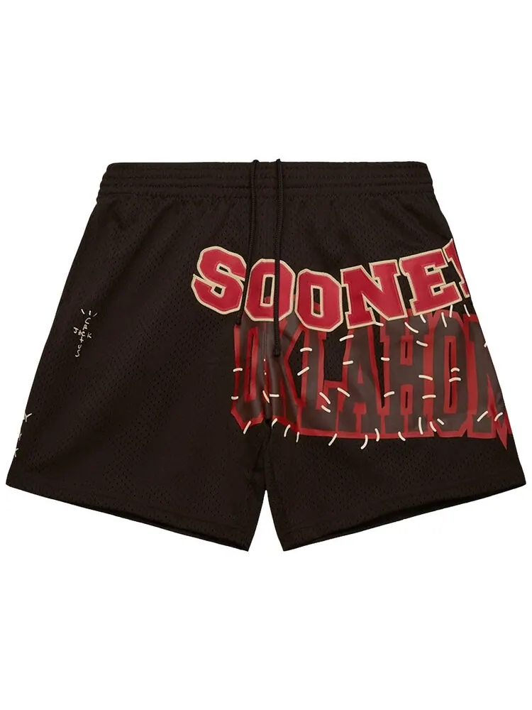 Шорты Cactus Jack By Travis Scott Cactus Jack by Travis Scott x Mitchell & Ness University Of Oklahoma Shorts, коричневый