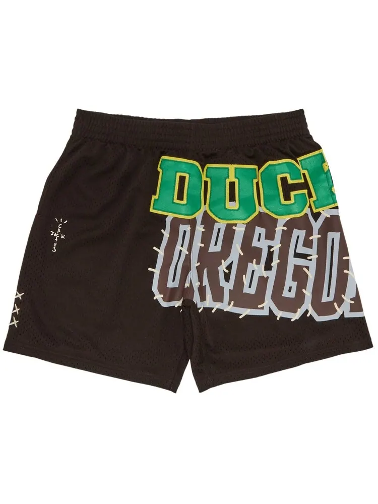 Шорты Cactus Jack By Travis Scott Cactus Jack by Travis Scott x Mitchell & Ness University Of Oregon Shorts, коричневый