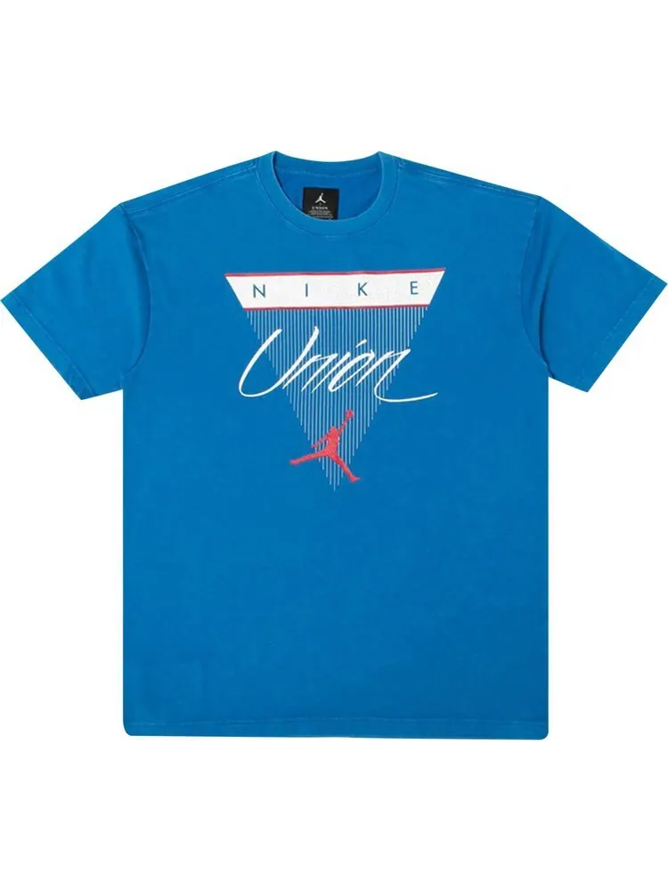Футболка Air Jordan x Union NRG Vault Flight Triangle Tee 'Blue' — изображение 1 из 1, синий