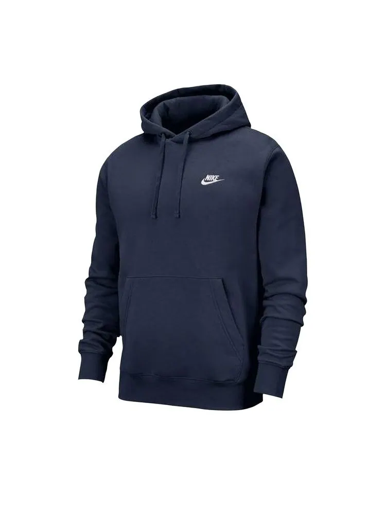 Худи Nike Sportswear Club Fleece Pullover Hoodie — изображение 1 из 2, темно-синий/белый