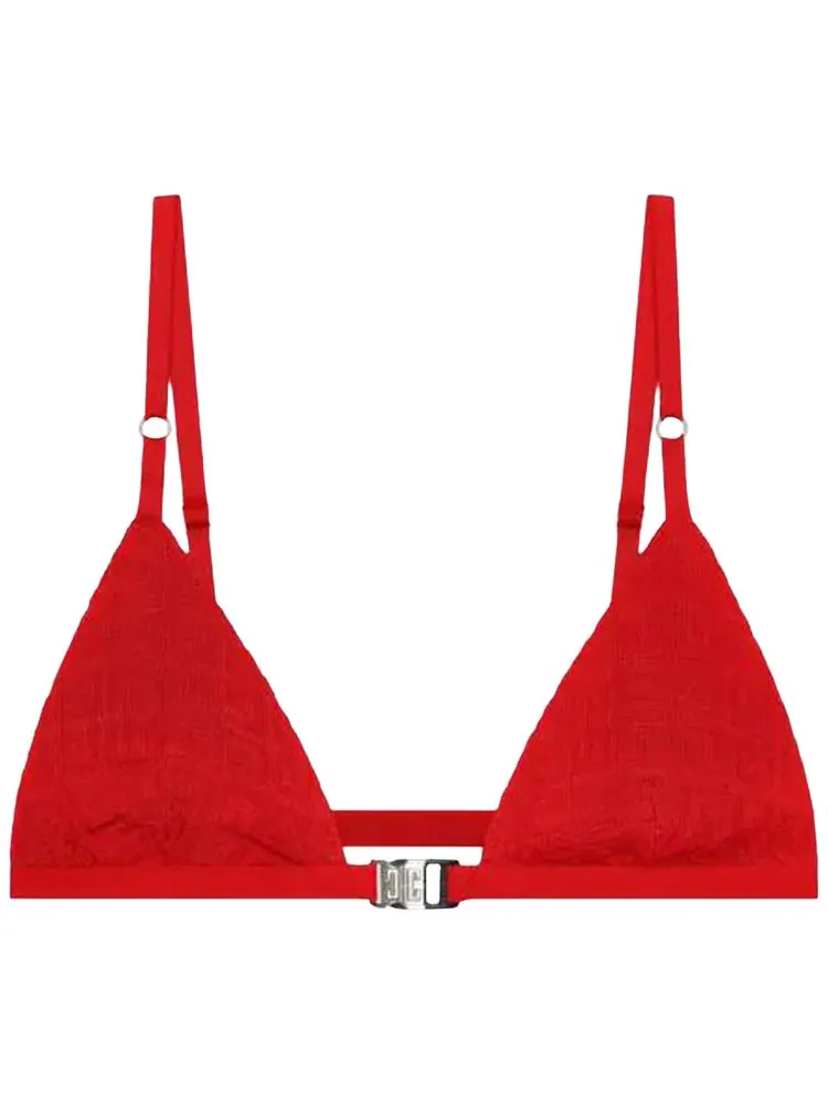Бюстгальтер Givenchy 4G Monogram Triangle Bra — изображение 1 из 1, красный