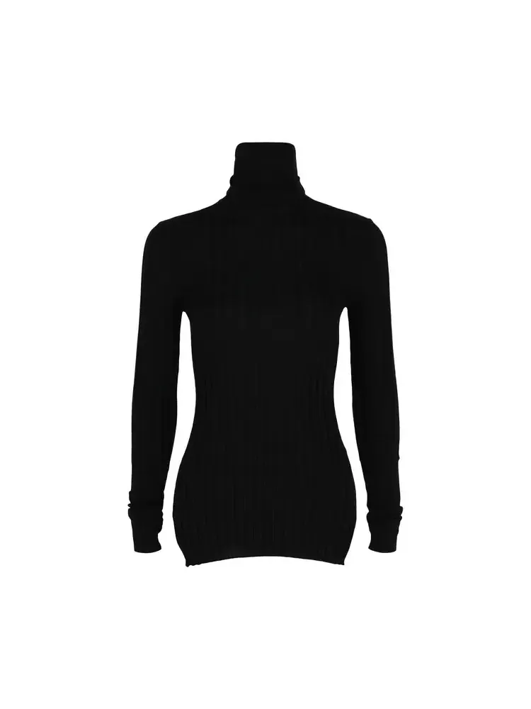 Свитер с отложным воротником и длинными рукавами Givenchy — изображение 1 из 2, черный