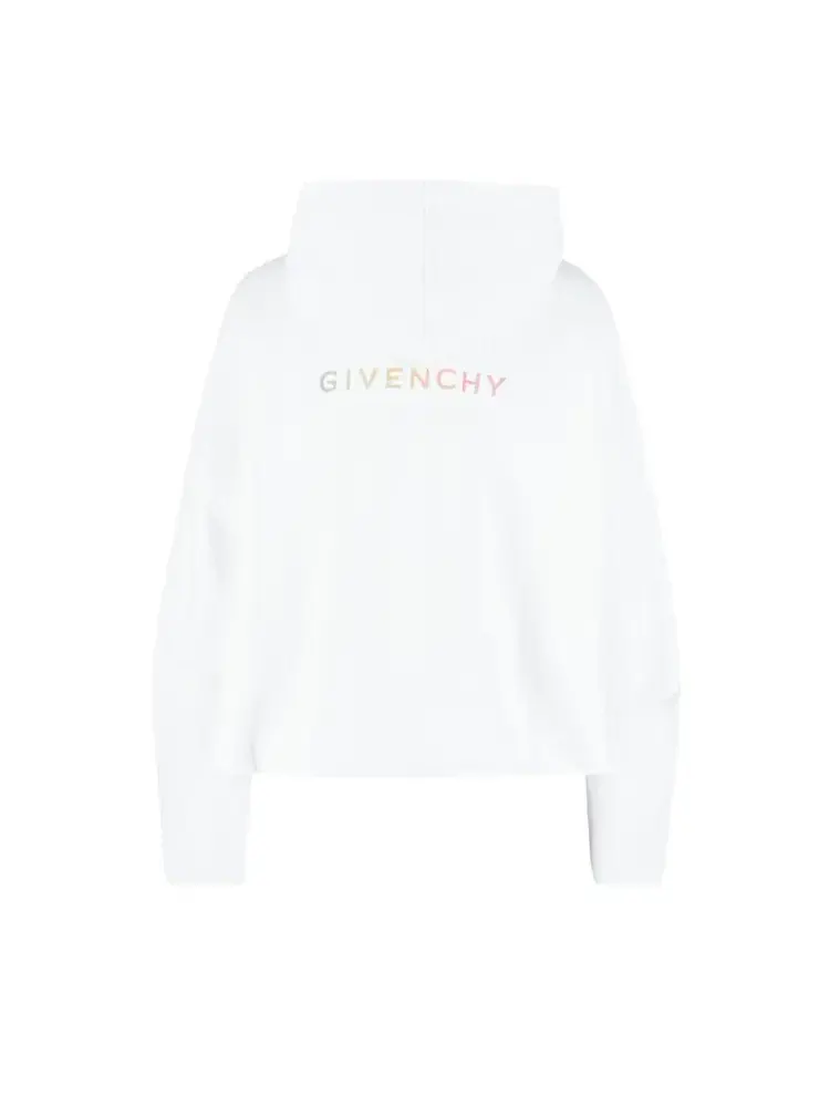 Худи Givenchy 4G с принтом "Мир" (белый) — изображение 2 из 3